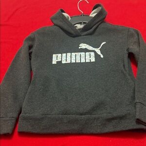 Puma Charcoal Hoodie with Logo